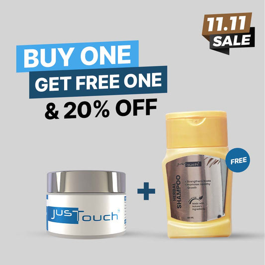 JustTouch Brightening Cream with Free Herbal Shampoo
