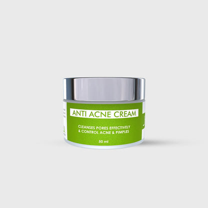 jar of JusTouch anti-acne cream 