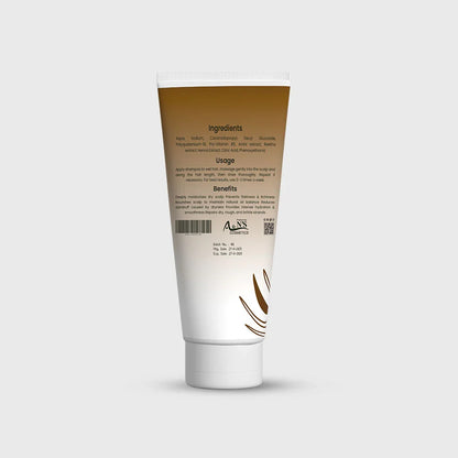 JusTouch Herbal Shampoo enriched with natural herbs backside label