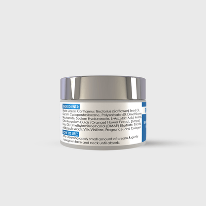 JusTouch brightening cream backside label