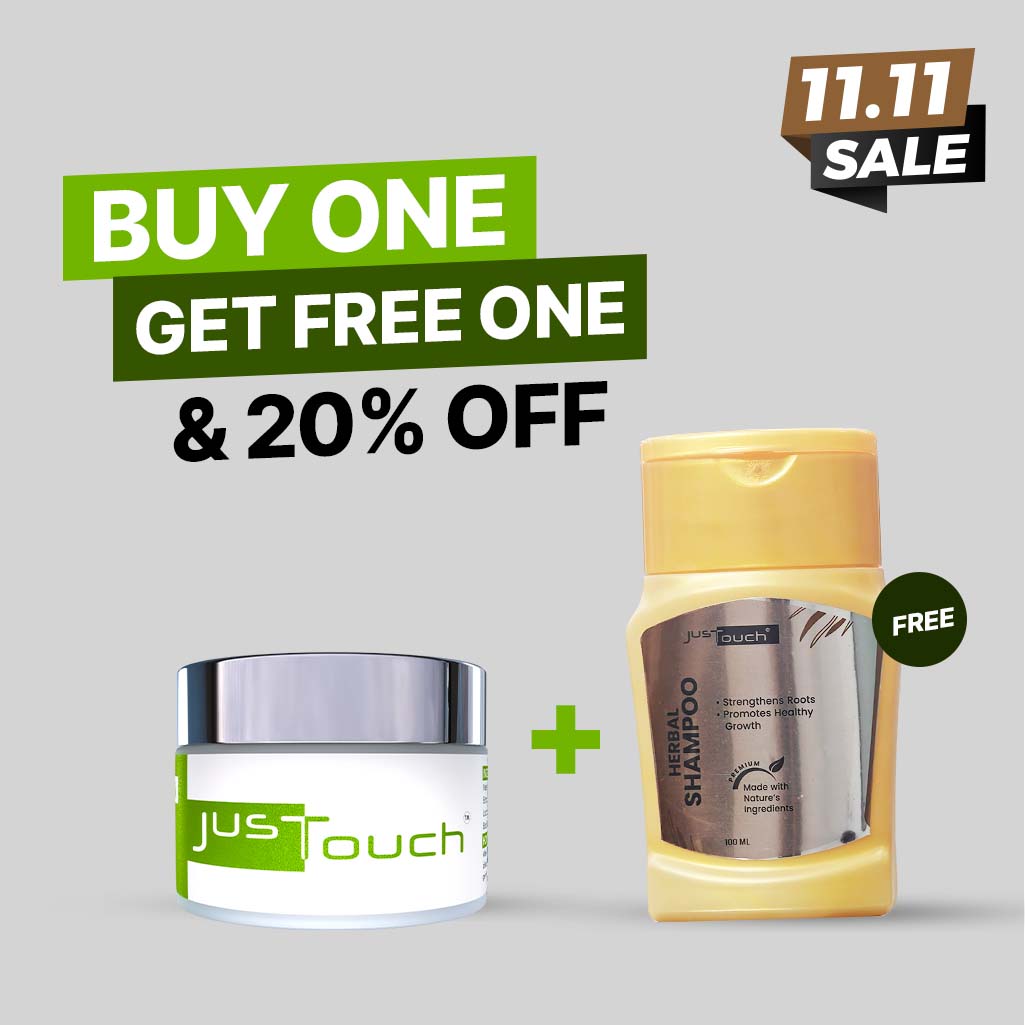 JustTouch Anti Acne Cream with Free Herbal Shampoo