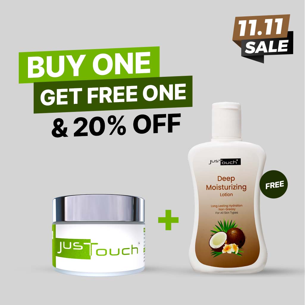 JustTouch Anti Acne Cream with Free Moisturizing Lotion