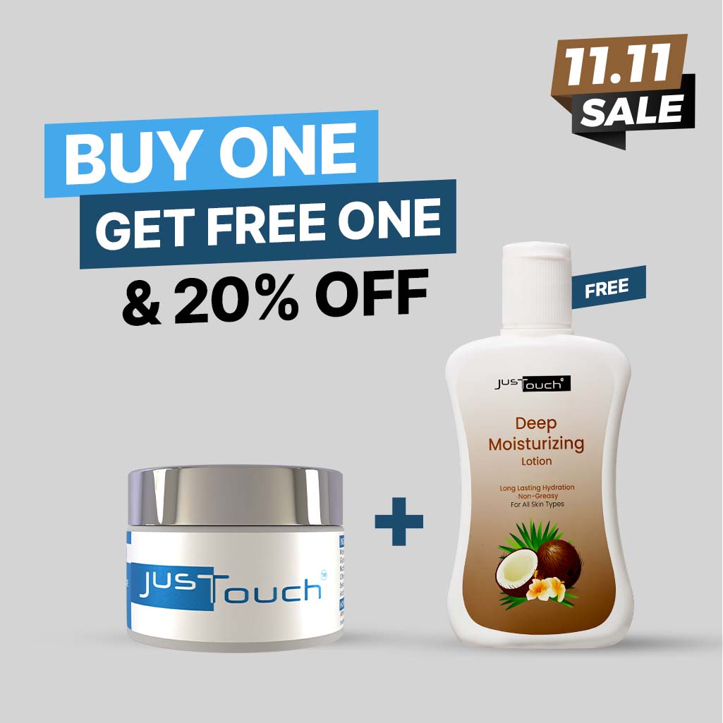 JustTouch Brightening Cream with Free Moisturizing Lotion