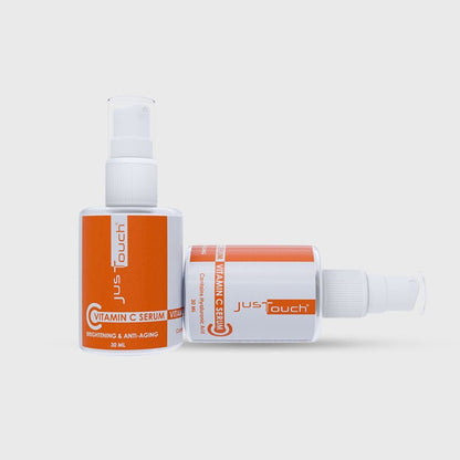Just Touch Vitamin C Serum packaging on a white background
