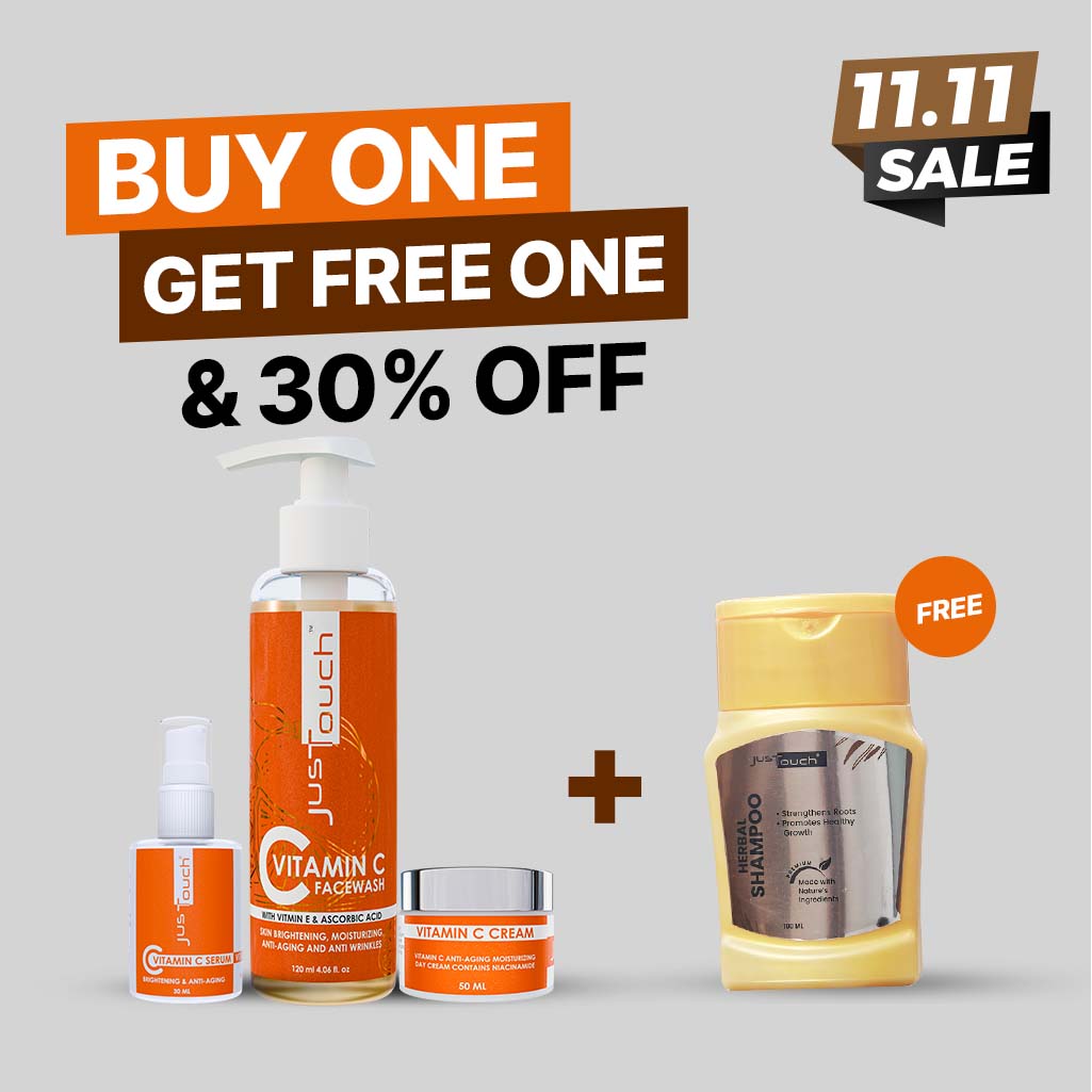 Vitamin C Brightening Bundle with 100ml herbal shampoo free plus 30% off