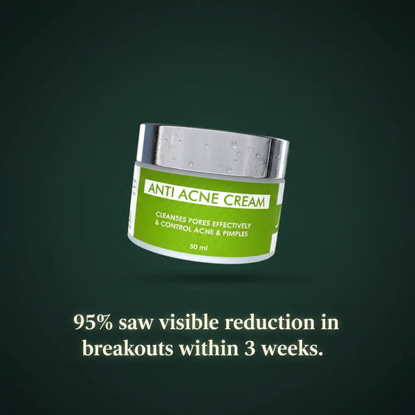 Anti Acne Cream by JusTouch Skincare – 95% users saw visible reduction in breakouts within 3 weeks – halal dermatologist-tested acne treatment cream price in lahore Pakistan
