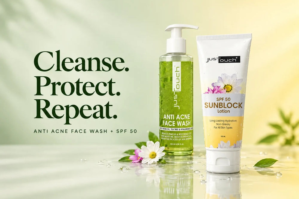 Clear Skin &amp; Sun Shield Duo Anti Acne Face Wash + SPF 50 Sunblock
