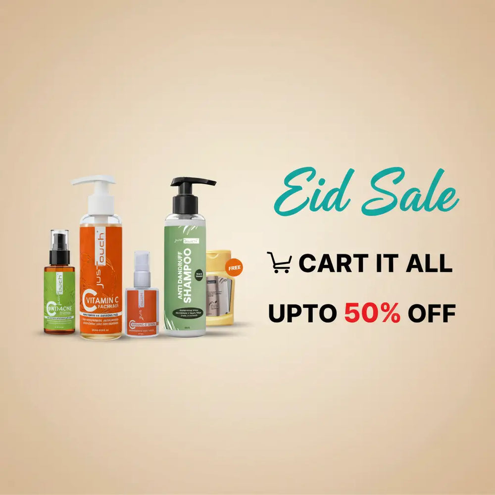 JusTouch Eid Sale Upto 50% Off – Skincare & Hair Care Products Pakistan